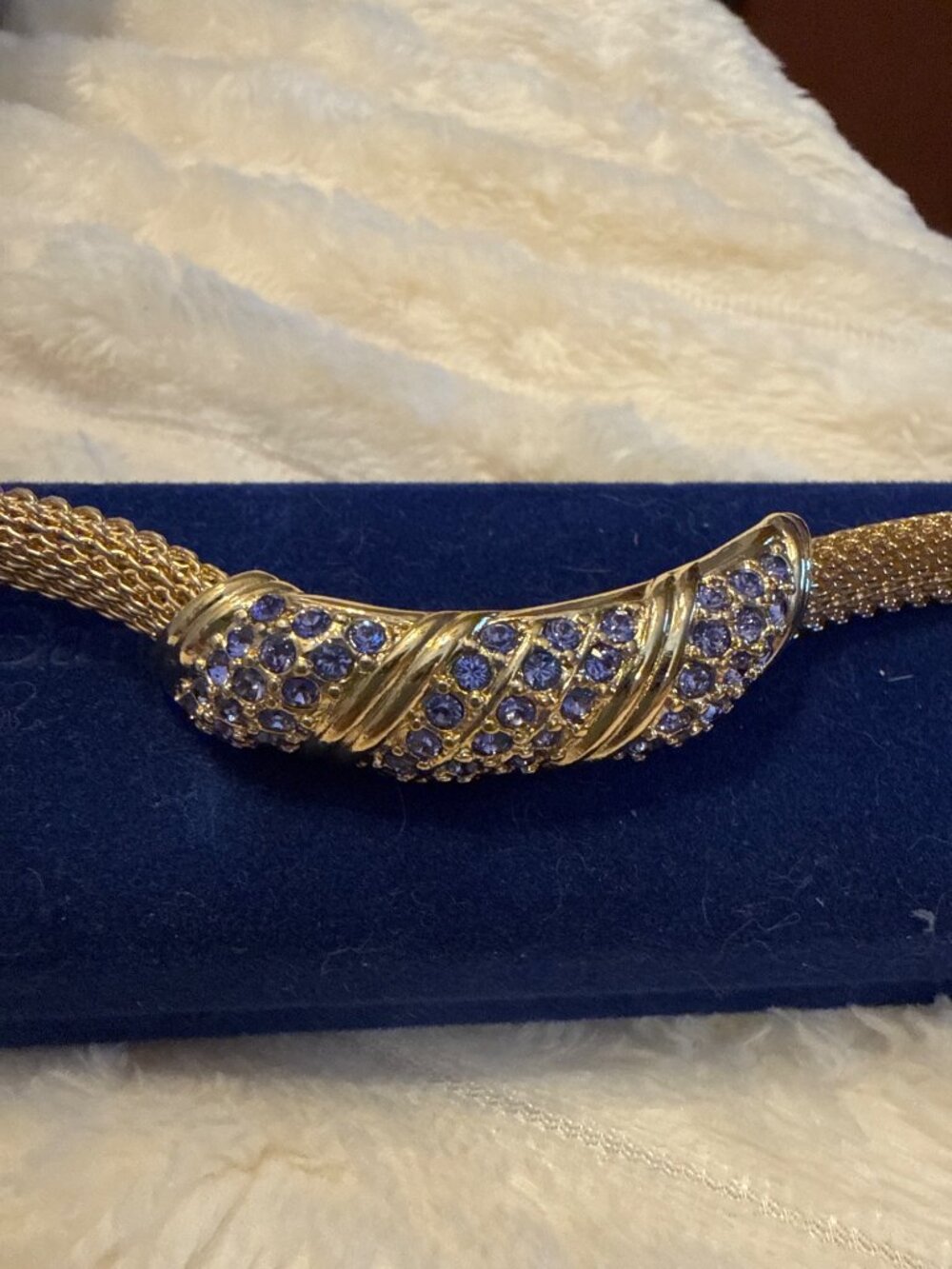 Camrose & Kross JBK Jacqueline Kennedy Gold Tone Crystal Link Bracelet